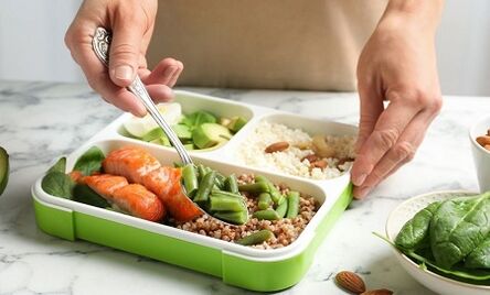Corrección nutricional para adelgazar en la zona del estómago y costados.